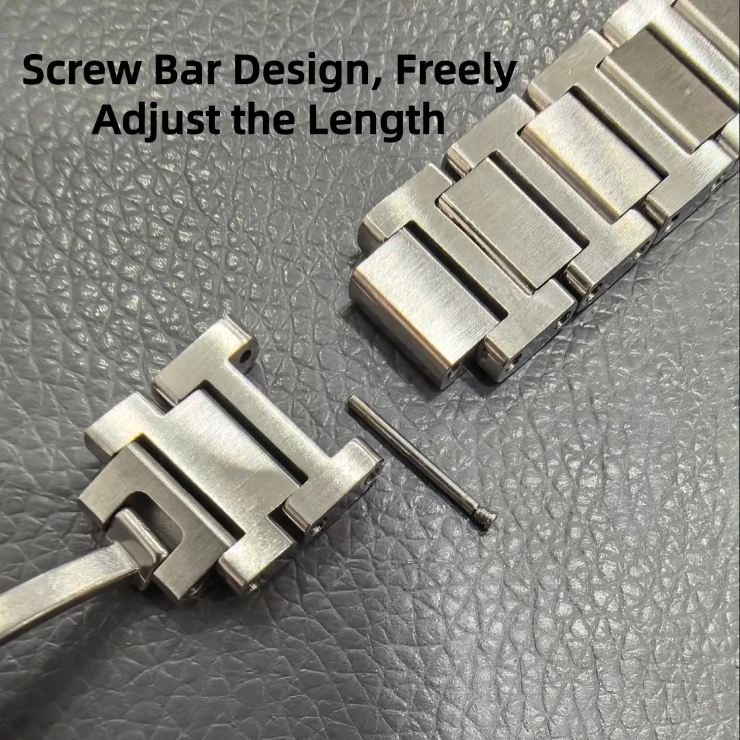 For Cartier Tank Must 16mm/19mm/23mm Original Quality Quick Release Solid 316 Stainless Steel Bracelet Replacement Watch Band