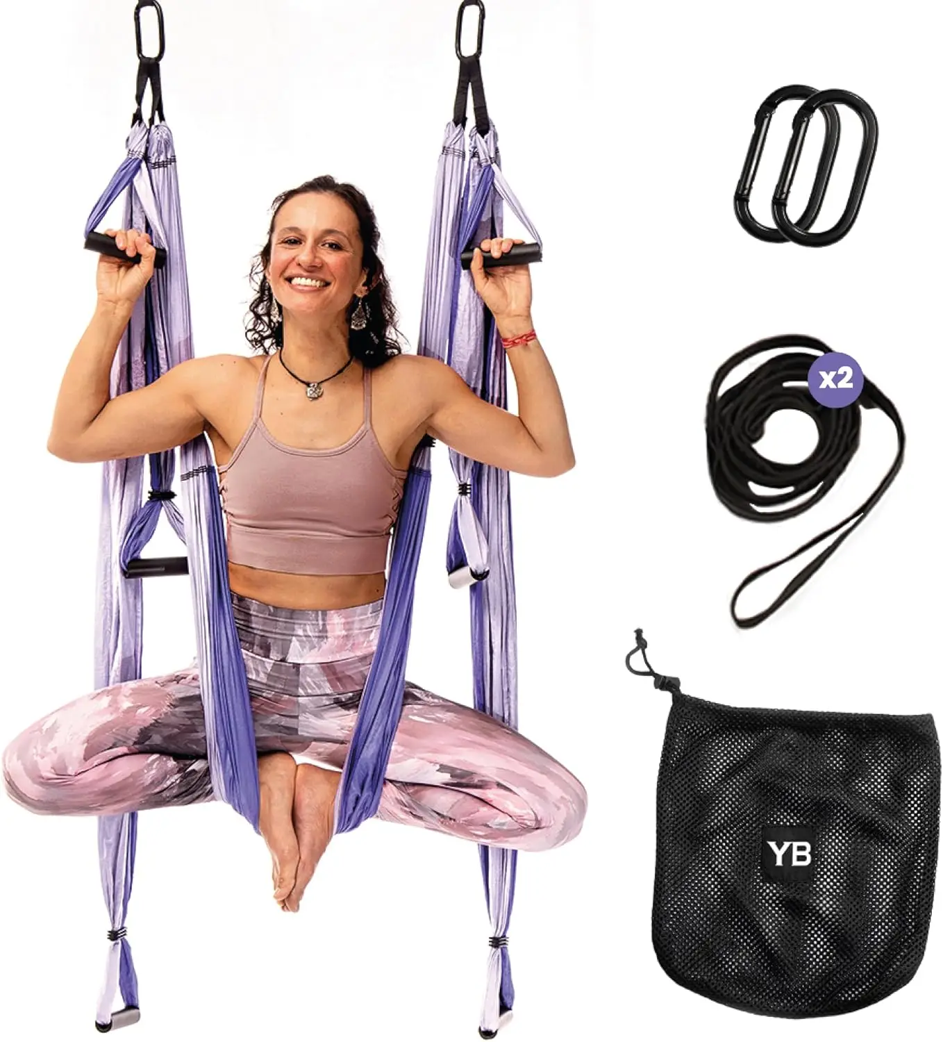 Set for Home & Outdoor | Easy Setup for Strength, Balance & Back Pain Relief | Adjustable Straps & 600lb Capacity, Include