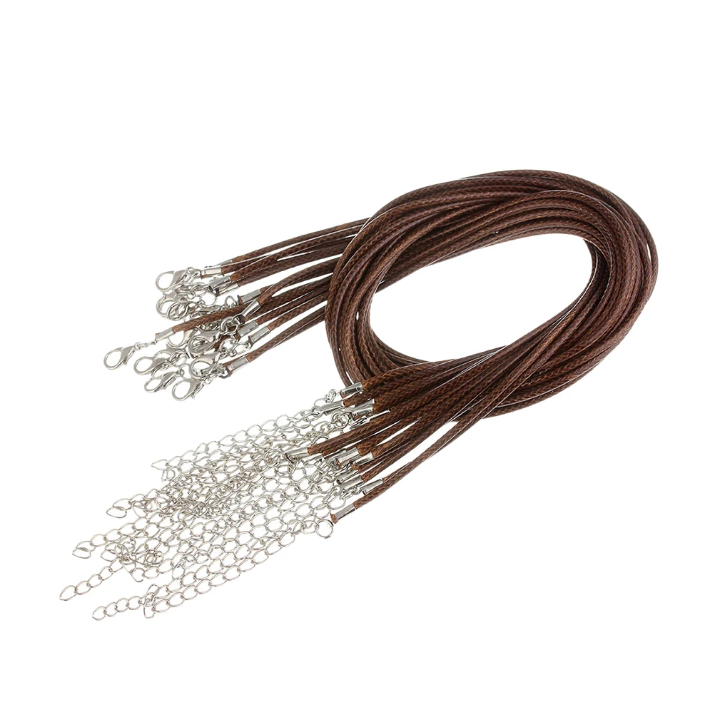 

100pcs Necklace Necklace Strap Waxed Cords Durable Waterproof Adjustable DIY Accessories Jewelry Accessories Jewelry Parts