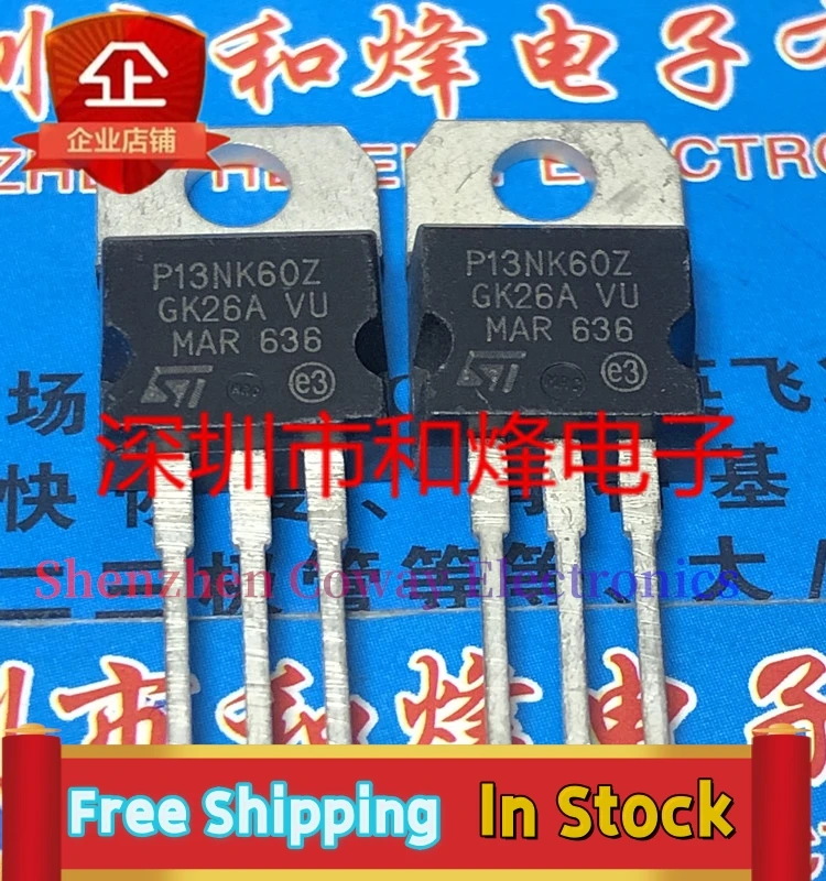 10PCS-30PCS  P13NK60Z STP13NK60Z  TO-220 600V 2.4A  In Stock Fast Shipping