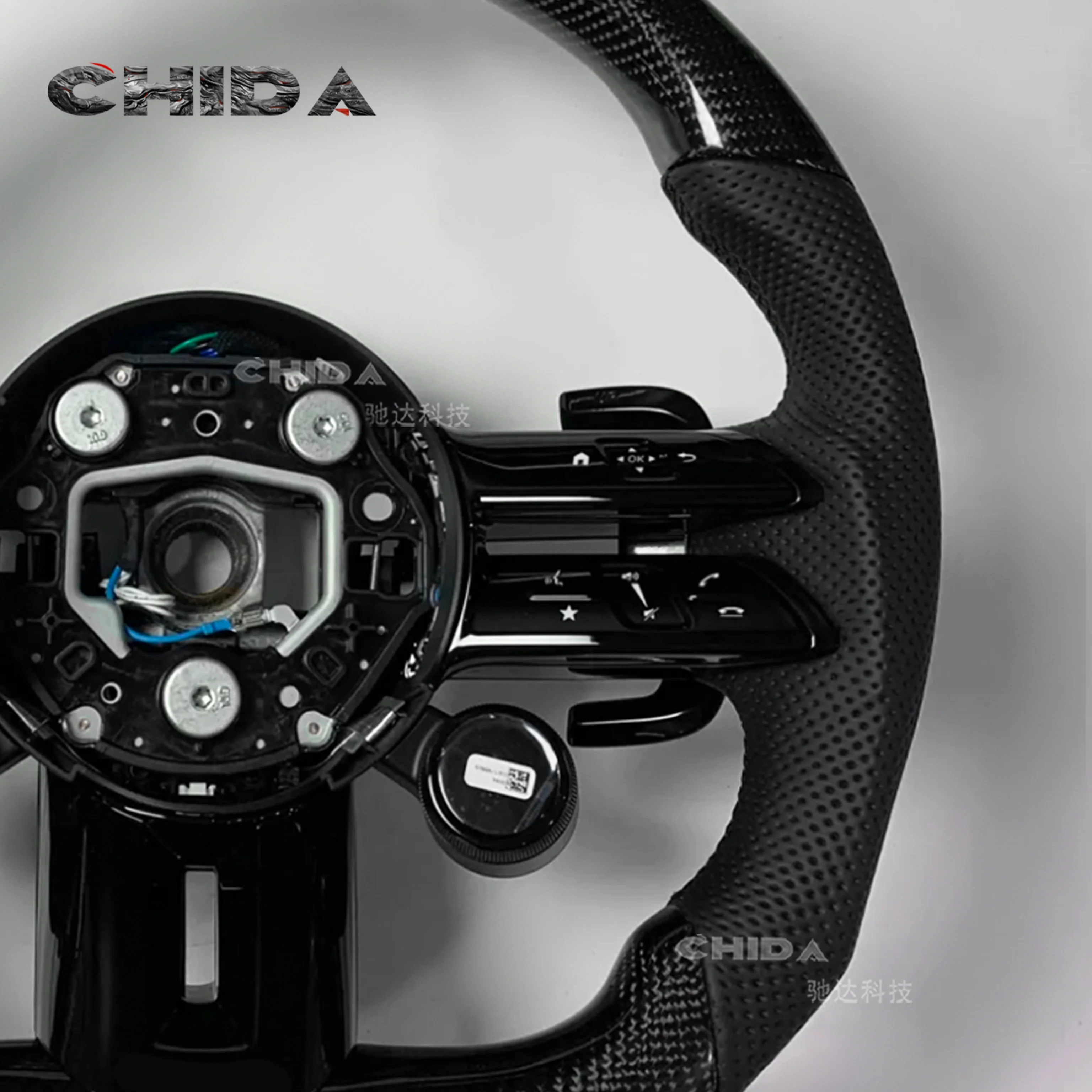 Sports Style Carbon Fiber Steering Wheel Suitable for Mercedess Benzs W205 W222 W213 A45 W213 E320 E200 E300 E350 E43 E63 W204