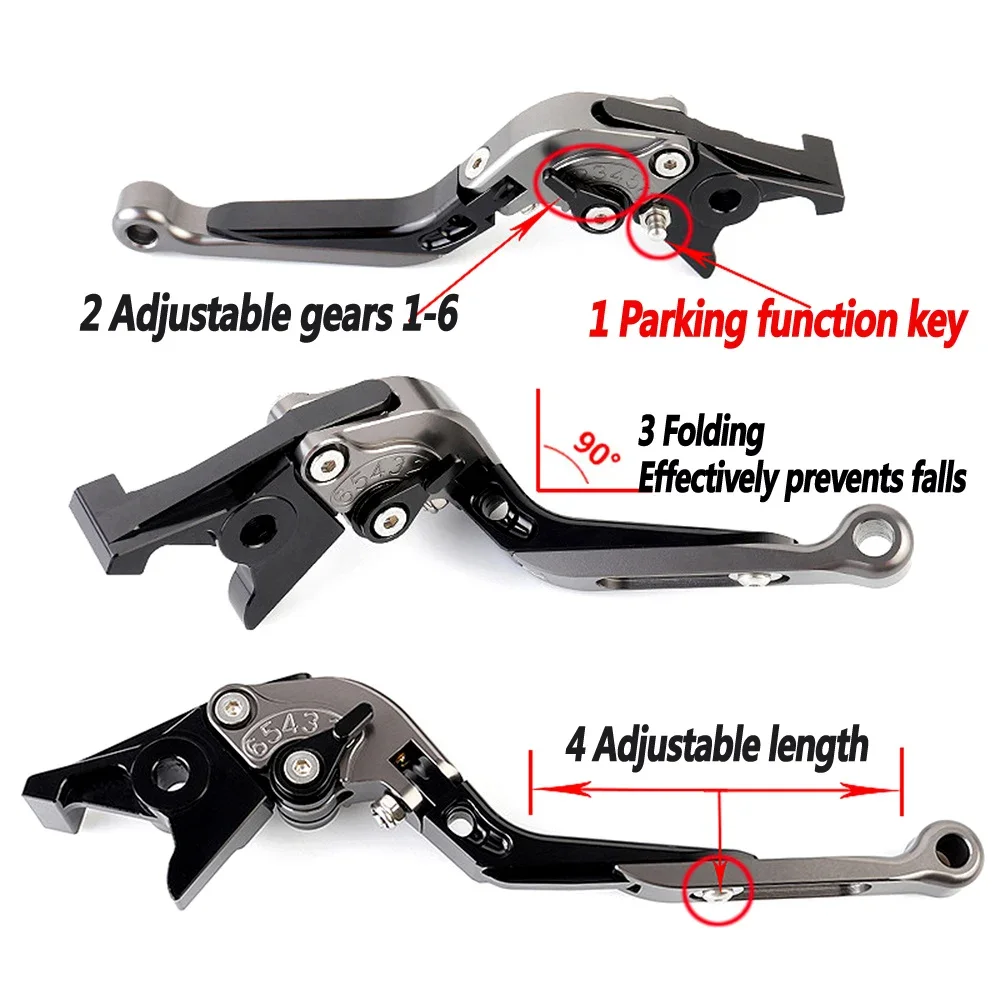 

Brake lever with parking For QJMOTOR FORT350 brake horn with parking anti drop brake QJ350 handle foldable telescopic handle