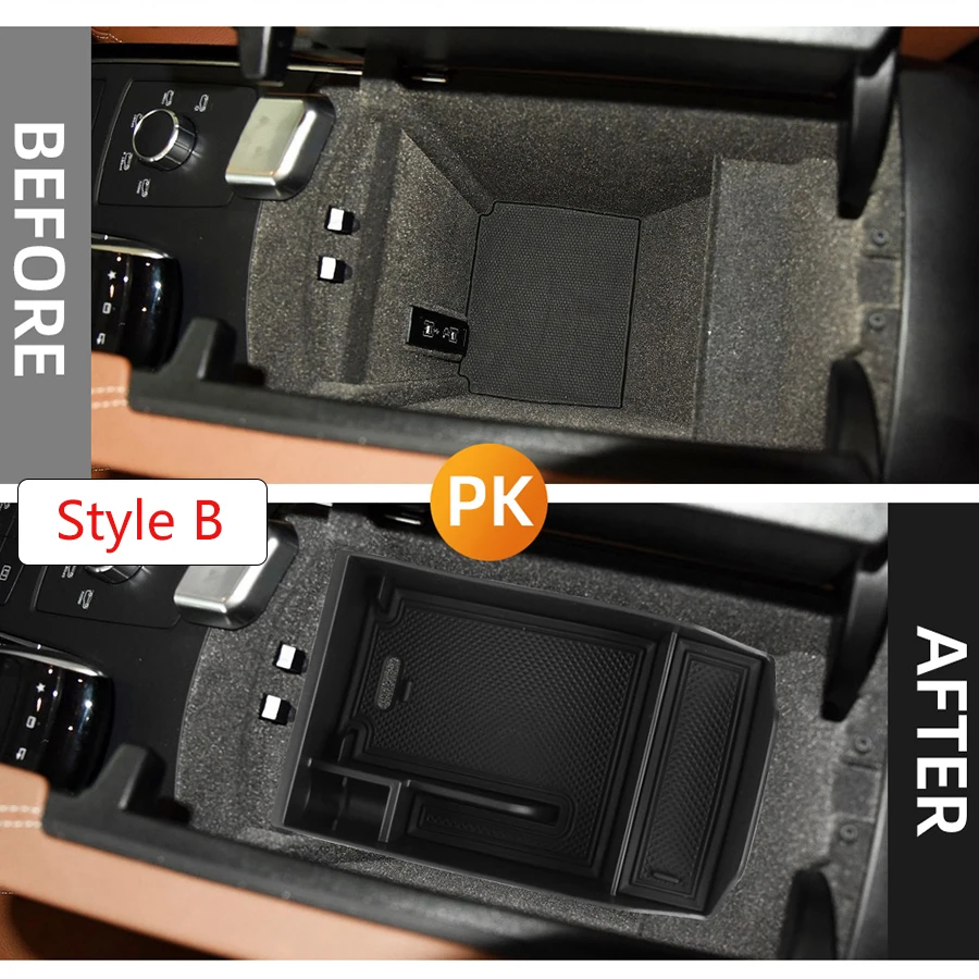 For Mercedes Benz ML320 350 2012 GLE W166 coupe c292 350d GL450 x166 GLS Central Armrest Storage Box Container Tray Organizer