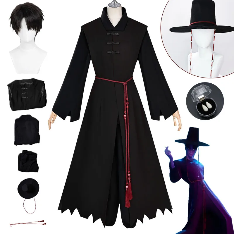 

Demon Hunter Saja Boy Jinu Аниме Косплей Костюм Парик Kpop Группа Поющий Корейский Стиль Мужской Костюм Шляпа Хэллоуин Карнавальная Вечеринка Реквизит