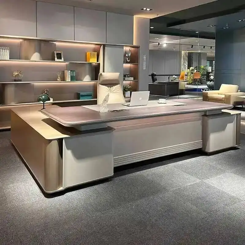 Desks Computer Organizer Executive Corner Storage Conference Modern Office Desk Drawers Quality Mesa De Escritorio Furniture