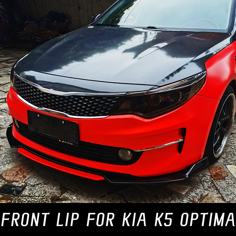 

Car Front Bumper Lip Chin Spoiler Splitter Diffuser Guard Bodykit For 2011-2019 Kia K5 Optima External Tuning Upgrade Accessorie