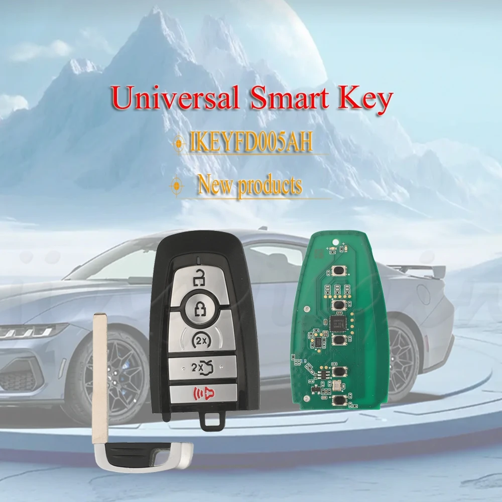 

Jingyuqin 5 кнопок 868/902 МГц для умного ключа Autel KM100 IM508 IM608 KM100E универсальный смарт-ключ IKEYFD005AH