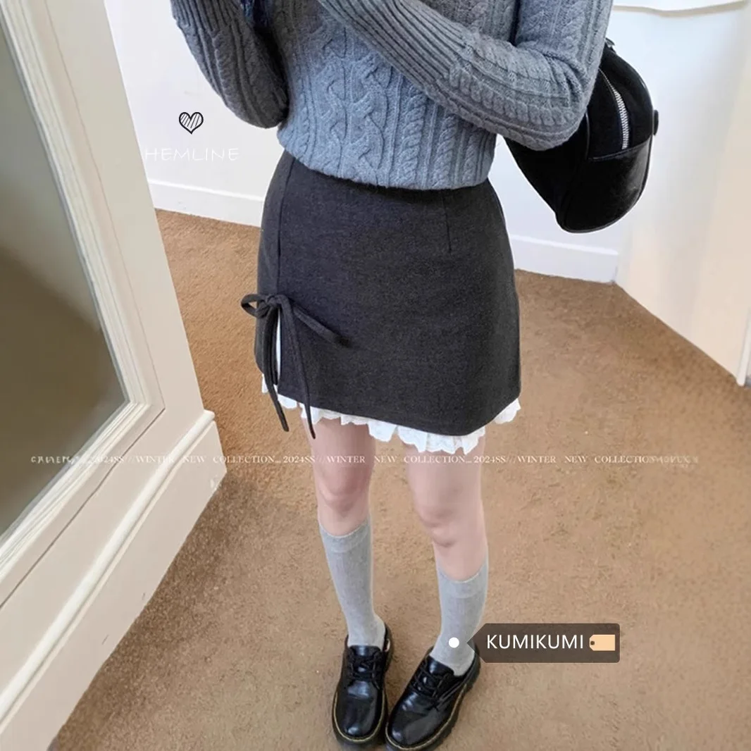 

Bodycon Skirt Y2K Woman Winter Stretchy High Waisted Indie Subcultural Music Festival Skinny Unique Artistic Literary Playful GF