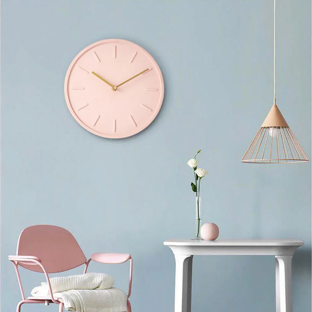 3D Round Concrete Clock Silicone Mold Craft Handmade Clock Mould DIY Crafts Silicone Mould Home Decoration
