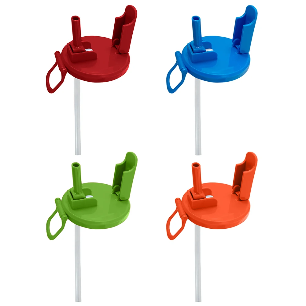 Beverage Can Cover with Straws Reusable  Beer Can Toppers Leakproof Drink Can Top Protectors for Soda Beverage Juice