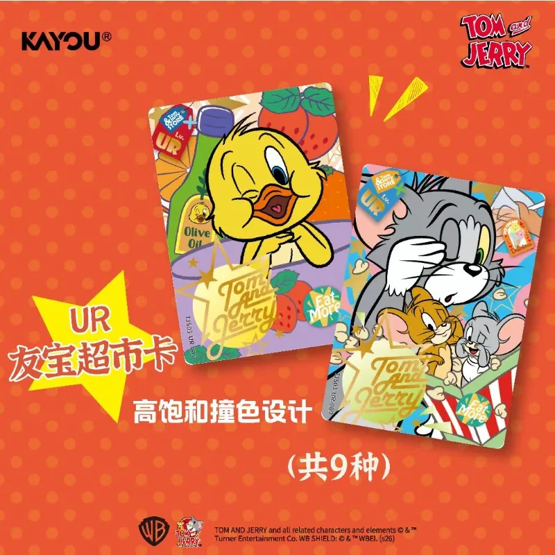 KAYOU Official Tom and Jerry Happy Rivals Series 3 Trading Cards Booster Box Collectible Anime Cards Kids Toys Birthday Gifts