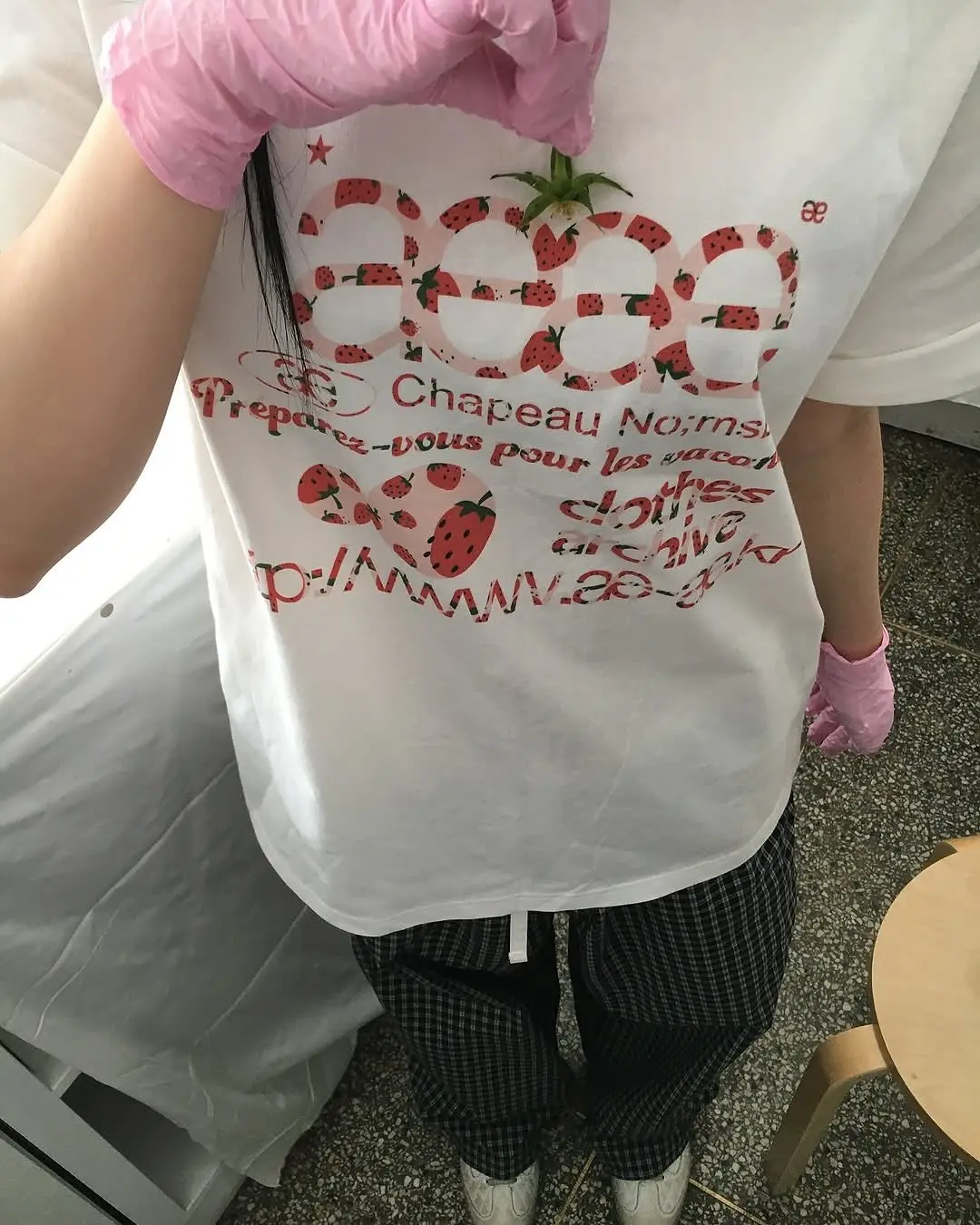 

Korean Ae Letter Printed Designer Tshirt Summer Round Neck Loose Short Sleeved T-shirt Casual All Match Women Clothes Y2k Top