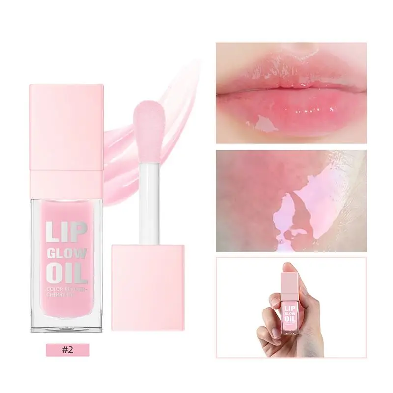 Glow Lip Oil 4pcs Hydrating Lip Oil Tinted Glow Lip Oil Long Lasting Moisturizing Lip Gloss Moisturizing Tinted Lip Balm for Lip