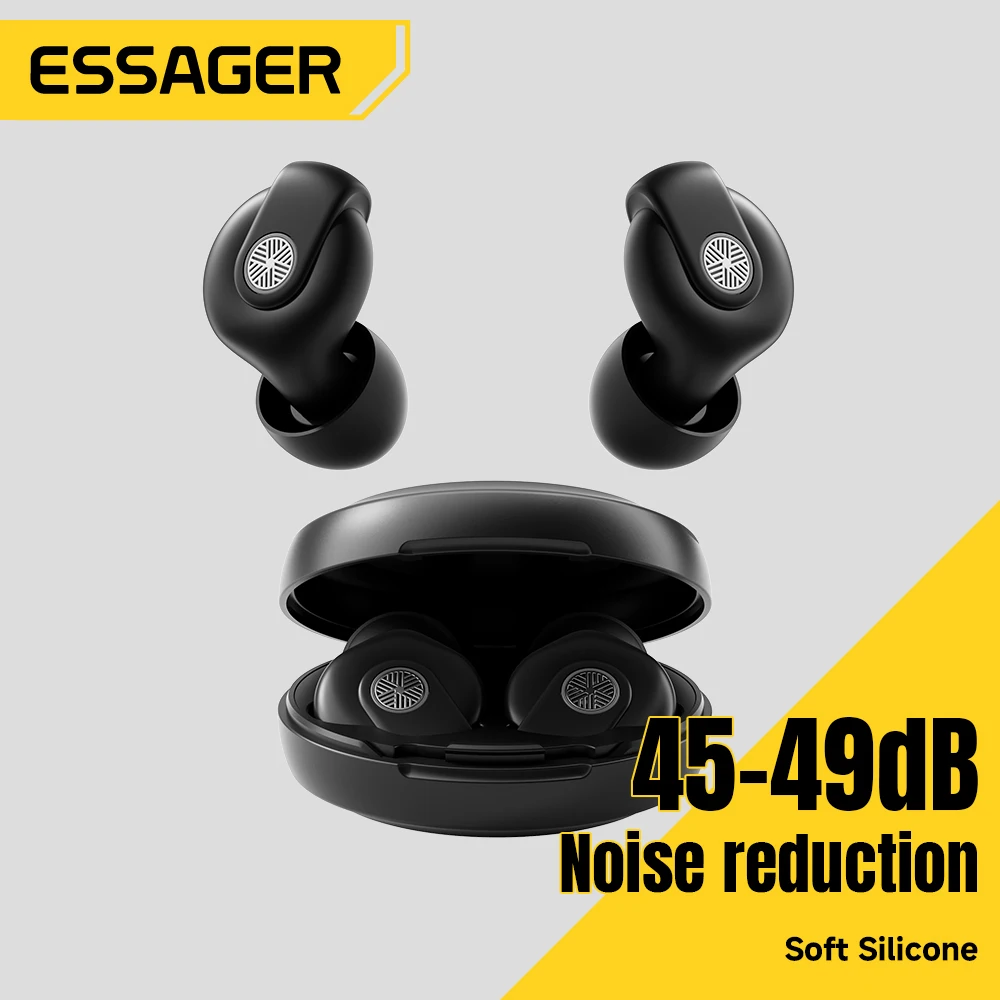 Essager Noise-Canceling Sleep Earplugs 45-49dB Anti-Noise Hearing Protection Soft Silicone Earplug for Sleep Work Study Travel
