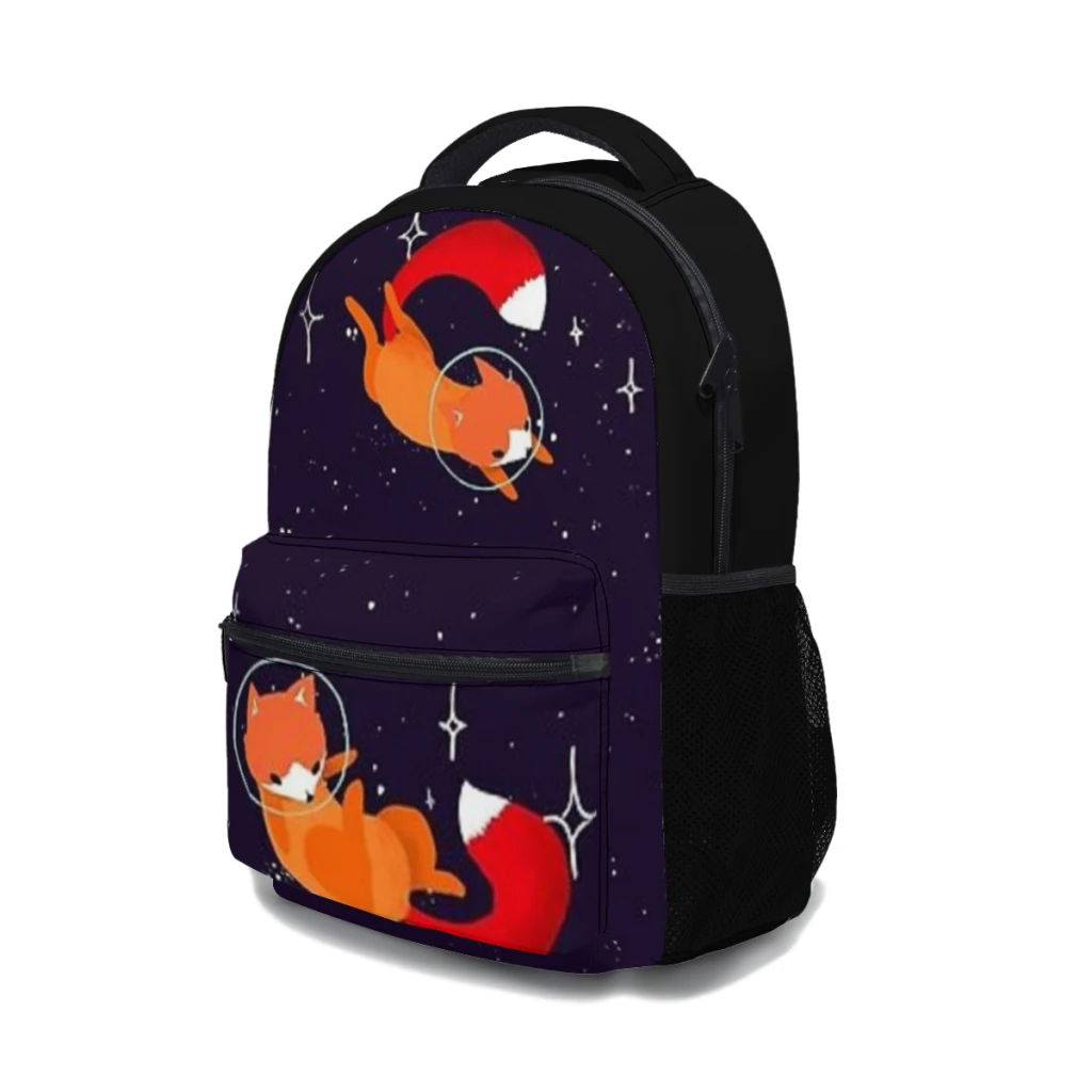 Space-Foxes New Female Fashion boys High Capacity Waterproof College Backpack Trendy Girls Laptop School Bags 17inch ﻿ ﻿