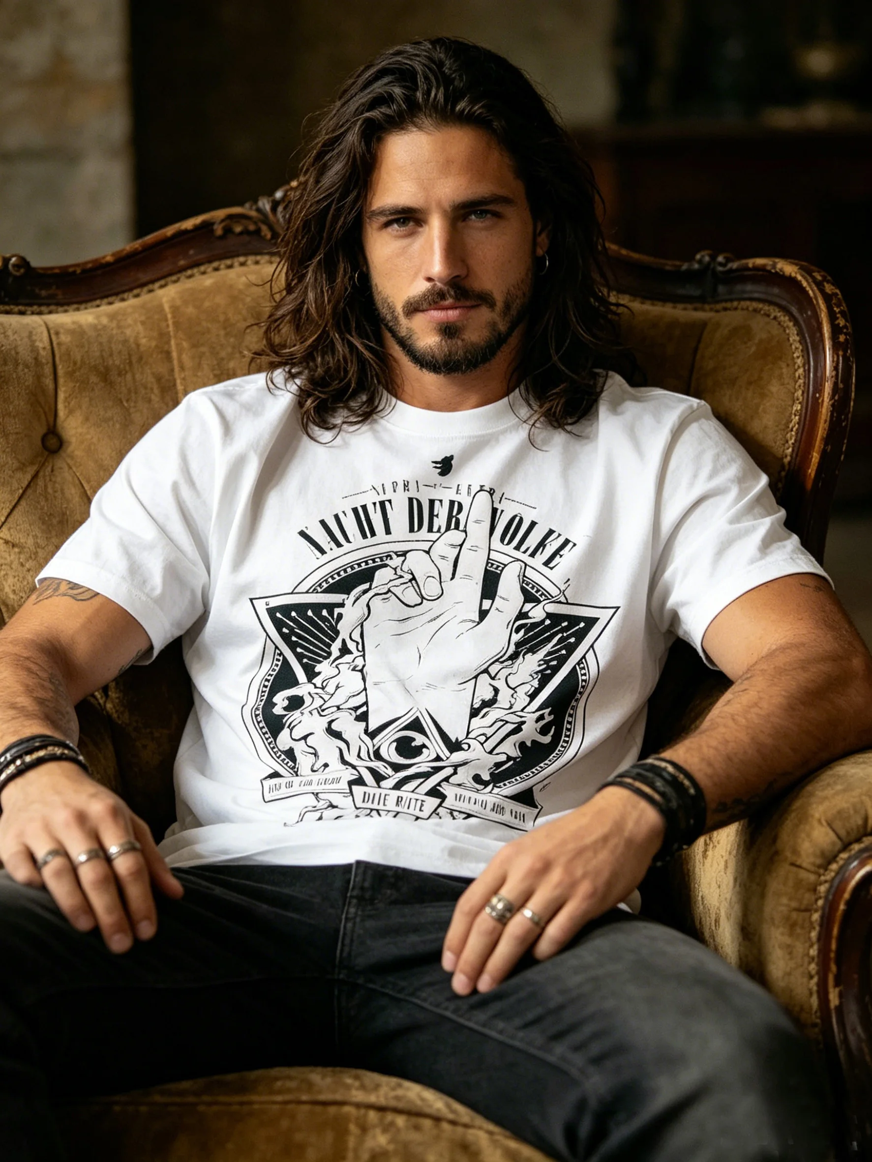 Short Sleeve T-Shirt Graffiti Print Street Style Hip Hop Casual Loose Fit Pure Cotton Youthful Summer Sweat Absorbent Comfort...