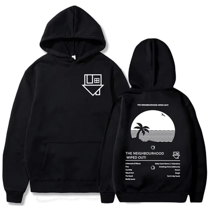 Album Wiped Out Printing Hoodies NBHD The Neighbourhood Band Sweatshirts LongSleeve Hooded Pullovers environmental protection