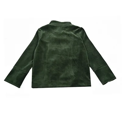 Familien-Partnerlook: Neues Shabbos-Velours-Set für Kinder – Mädchenkleid, Jungen-Oberteil, Baby-Overall mit Blumenstickerei und Schleife – Detail 21