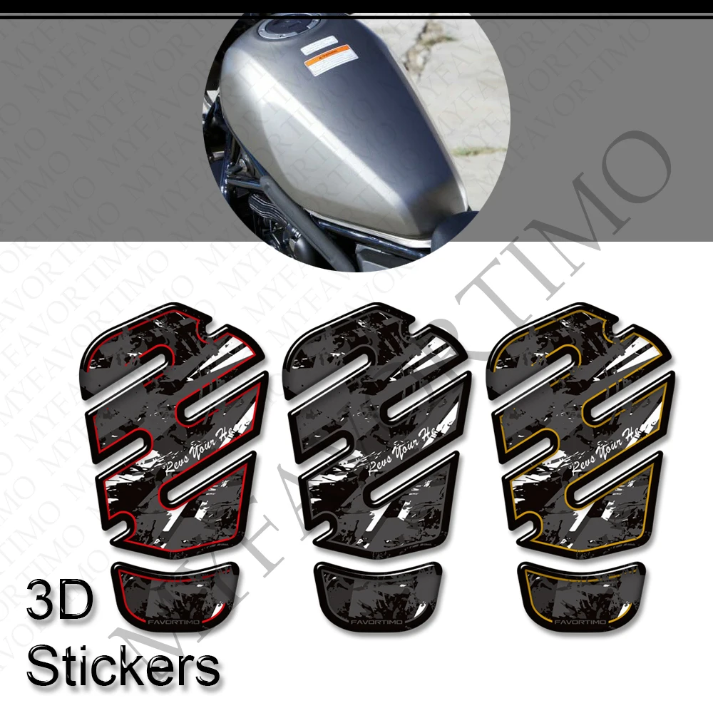 For Rebel CM CMX 250 300 500 SE E-Clutch Motorcycle Tank Pad Cap Gas Fuel Oil Knee Protector Stickers Decals