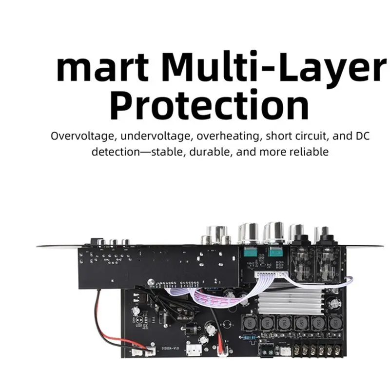 A13E-High-Power 50W+ 50W+ 100W 2.1 Channel Bluetooth Digital Amplifier Board DC15-18V D1000 High And Low Frequency Modulation