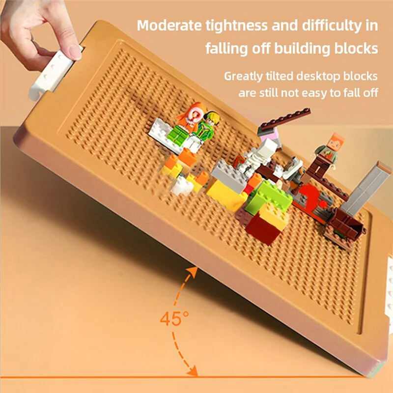 

AB15-Building Blocks Toys Storage Box For Lids Brick Shaped Plastic Kids Bin Sundries Stackable Organizer Containers A 1 Piece