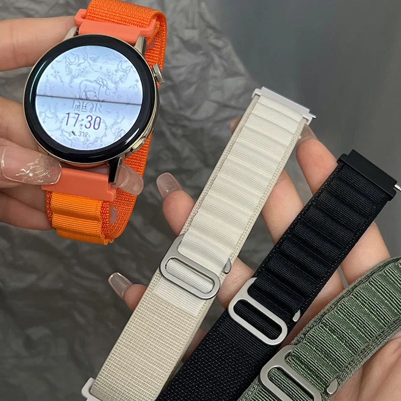 Alpine Loop per Samsung Samsung Galaxy Watch 7 FE 6 5Pro 4 Classic Xiaomi Watch S4 Bracciale in nylon Redmi Watch 5 Active Lite band