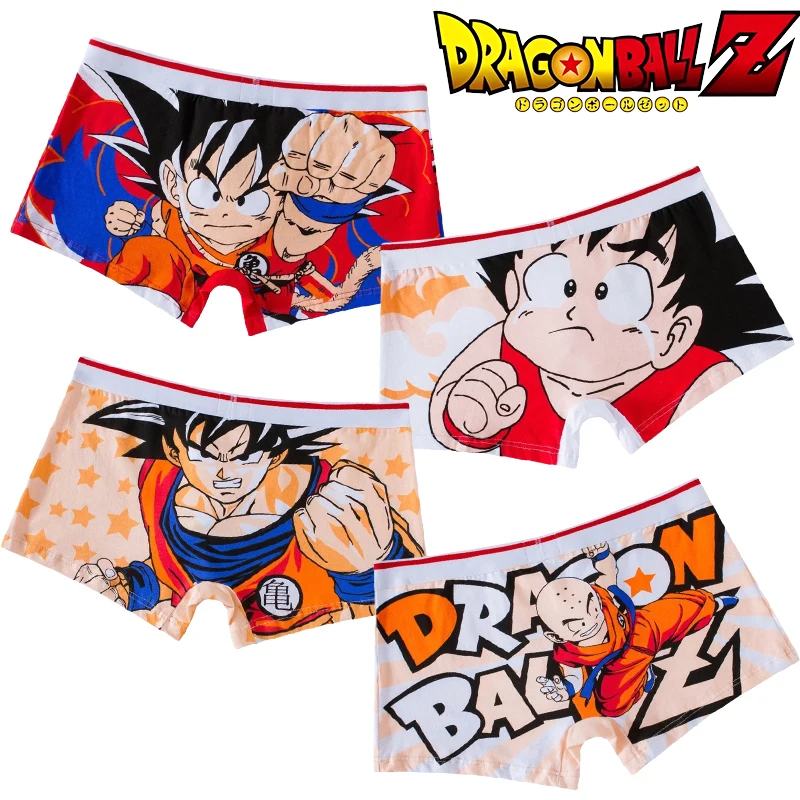 

Мужское нижнее белье Dragon Ball Son Goku, дышащие эластичные трусы-боксеры в стиле аниме, модные шорты-боксеры, повседневное нижнее белье, подарки