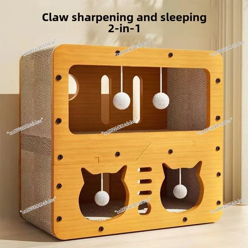 

The Cat Nest Is Wear-resistant and Does Not Drop Debris. It Is Universal in All Seasons. Vertical Cat Climbing Frame Cat Toy