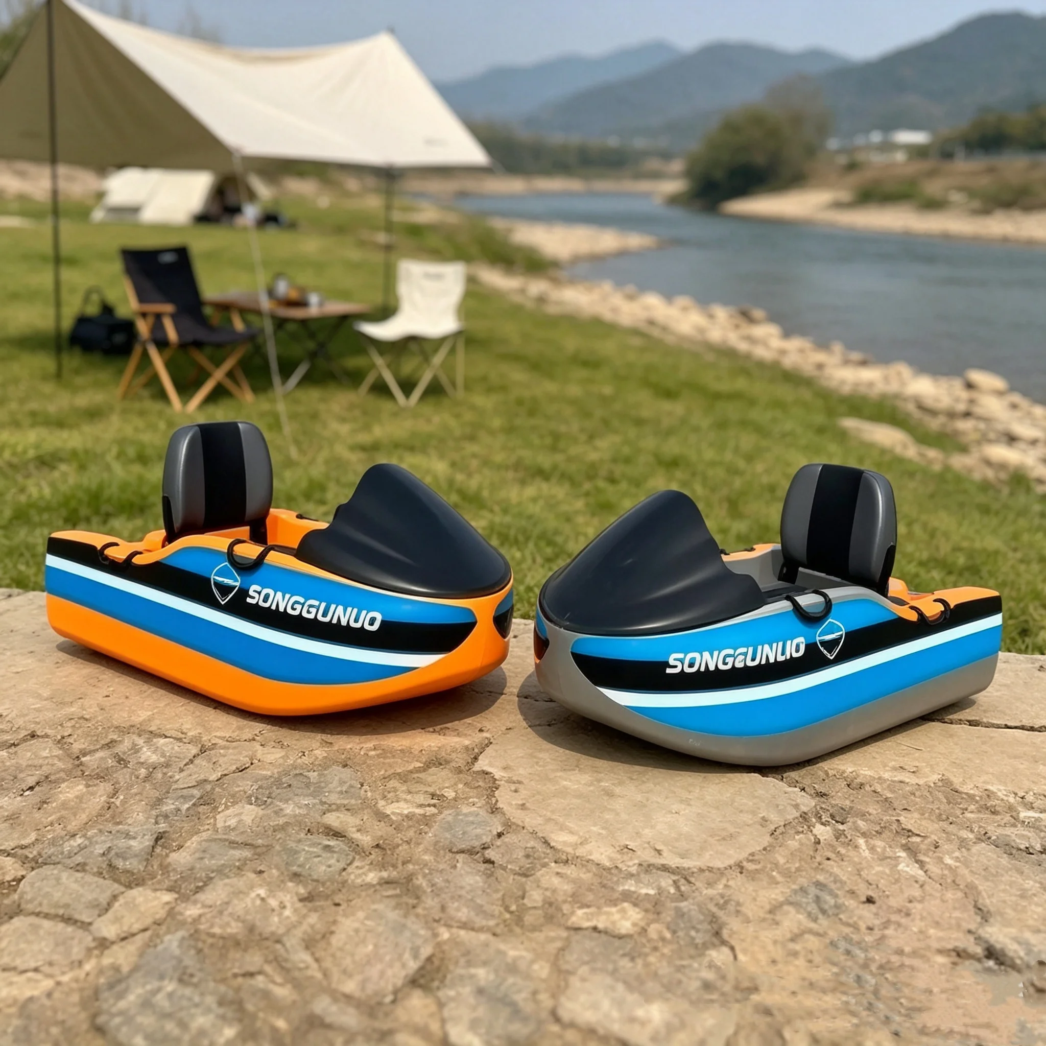 Jet Boat Made PEE Material 2 STROKE 15kW Water-Cooled Motor 72V90A Ternary Lithium Battery Max Speed 40km/h Max Load 300KG