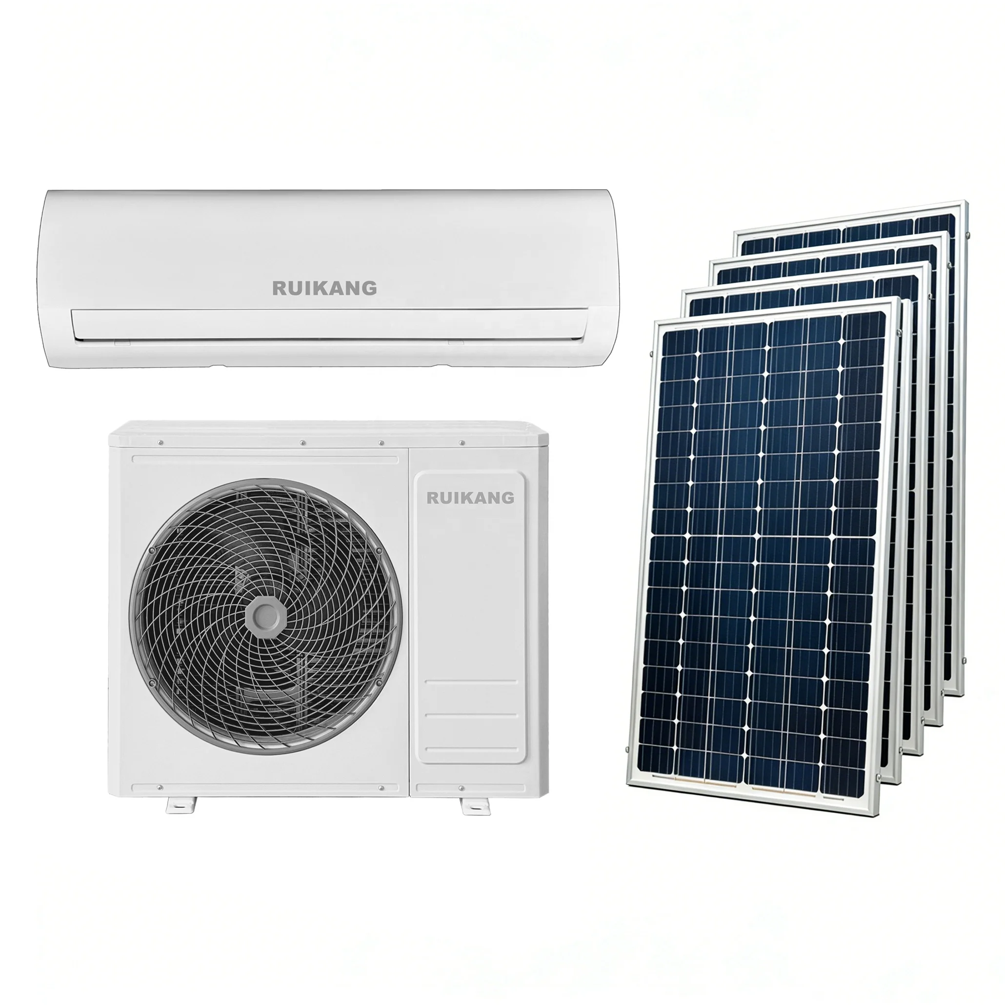 24000BTU 2Ton Solar Mini Split Air Conditioner Cooling Inverter Cooling Heating R32 R410 Energy Saving Auto Restart