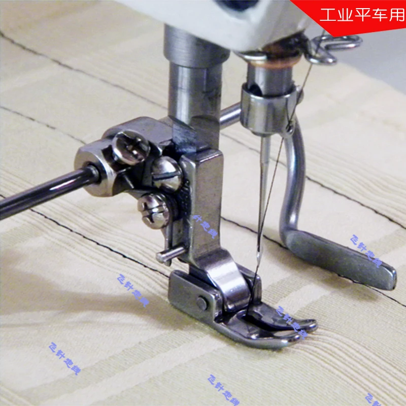 Industrial Sewing Machine Accessories  Flat Double Guide Rod Presser Foot Auxiliary Seam Straight Quilting Tool Left