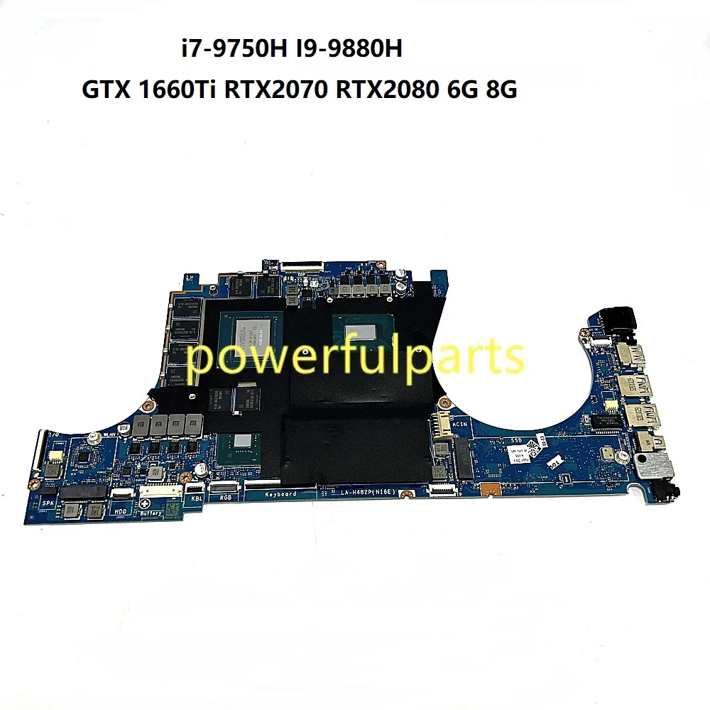 For HP Omen 15-DH Motherboard FPC54 LA-H482P L59767-601 L59769-601 L59764-601 I7 I9 GTX RTX 1660 2070 2080 6G 8G Working Good