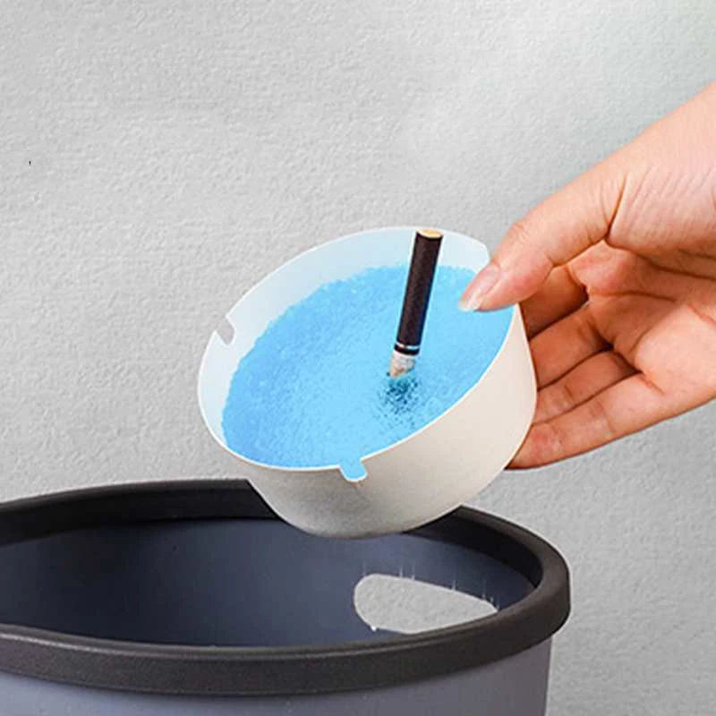 Disposable Ashtray Mud Cart Outdoor Home Car Ashtray Anti-fly Ash Smoke Extinguishing and Odor Removal