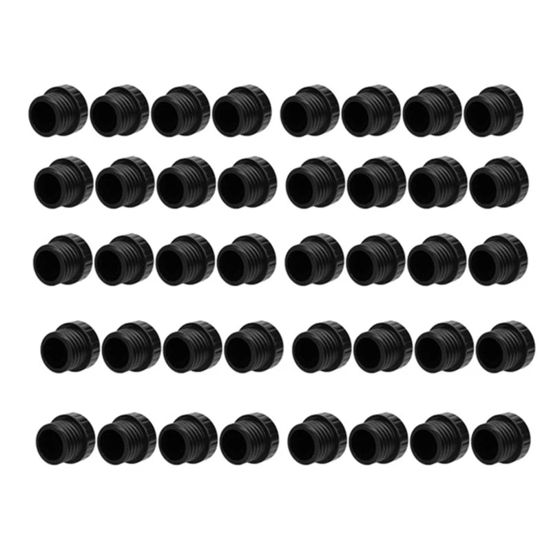 T23C Light Socket Protective Caps 40Pcs E26 Light Bulb Socket Cover End Cap Safety Plug For String Lights