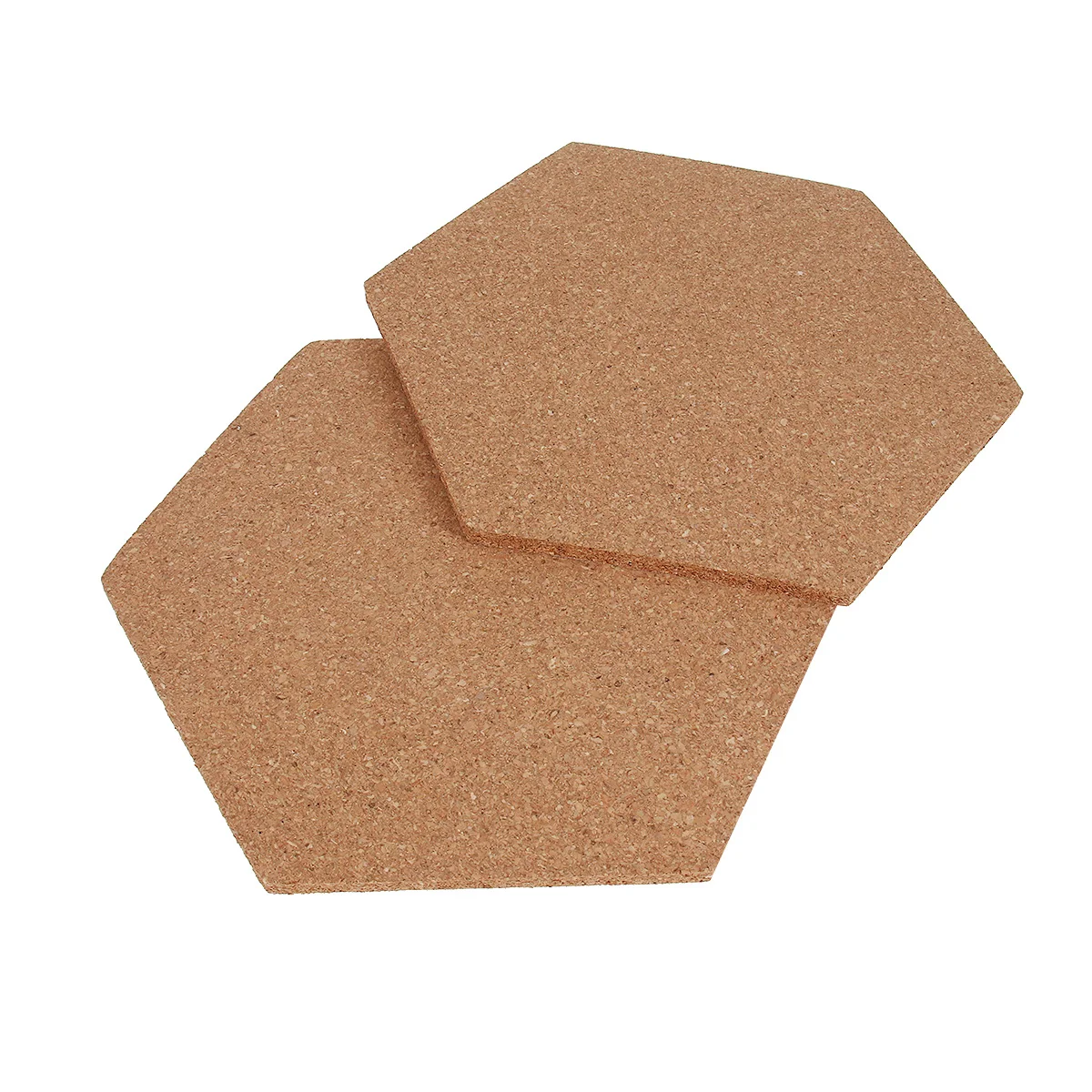 

8PCS Hexagon Cork Board Self Adhesive Wooden Photo Holder Modern Wall Decor Message Board Notice Bulletin Home Office ganize
