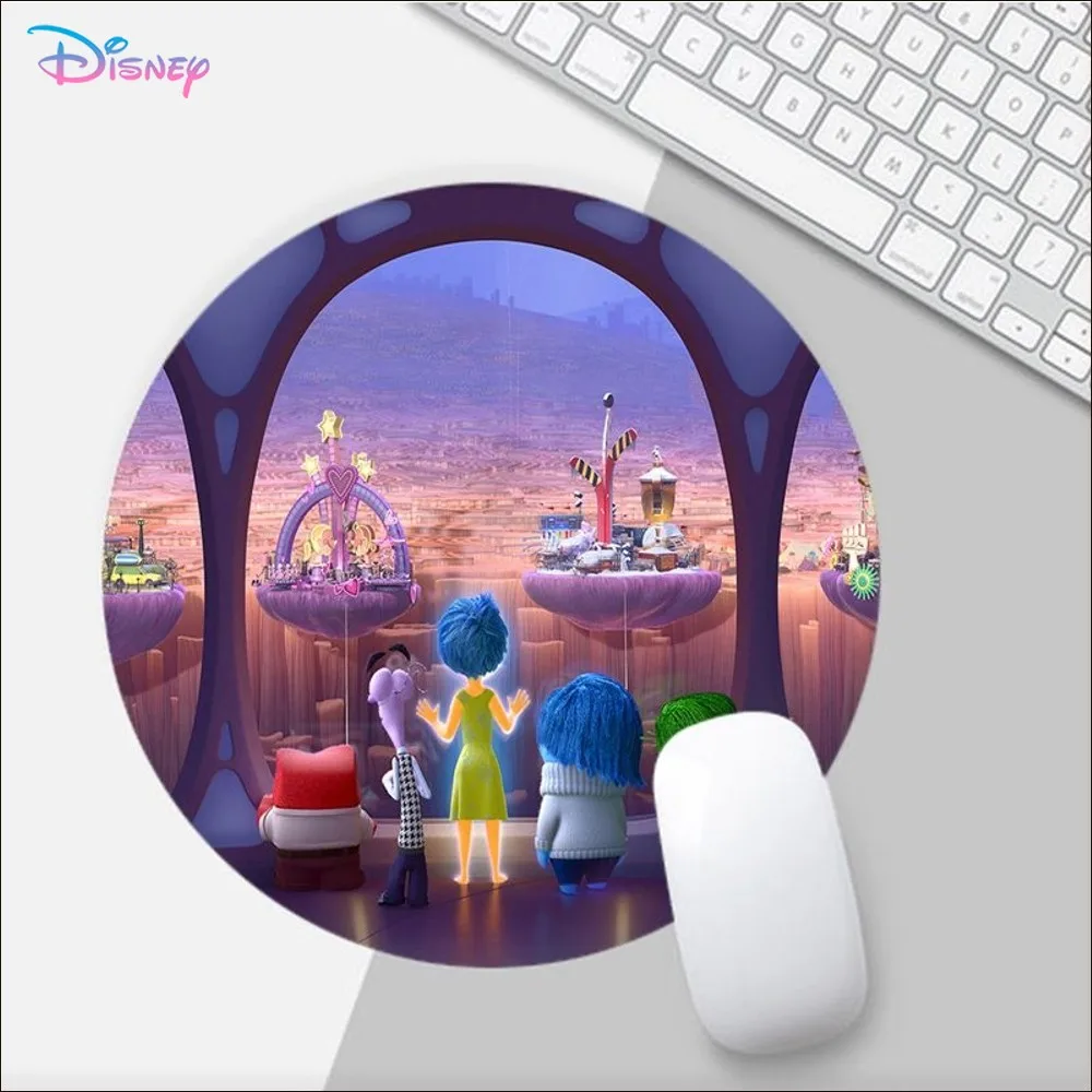 Disney Inside Out Mousepad Small Round Speed Version Game Computer Keyboard Office Table Mat PC Laptop Mouse Mat Desktop Mat