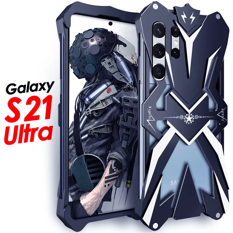 

For Samsung S20ultra Phone Case Metal Phone Case Samsung S21ultra Protective Case Shockproof Drop-Resistant