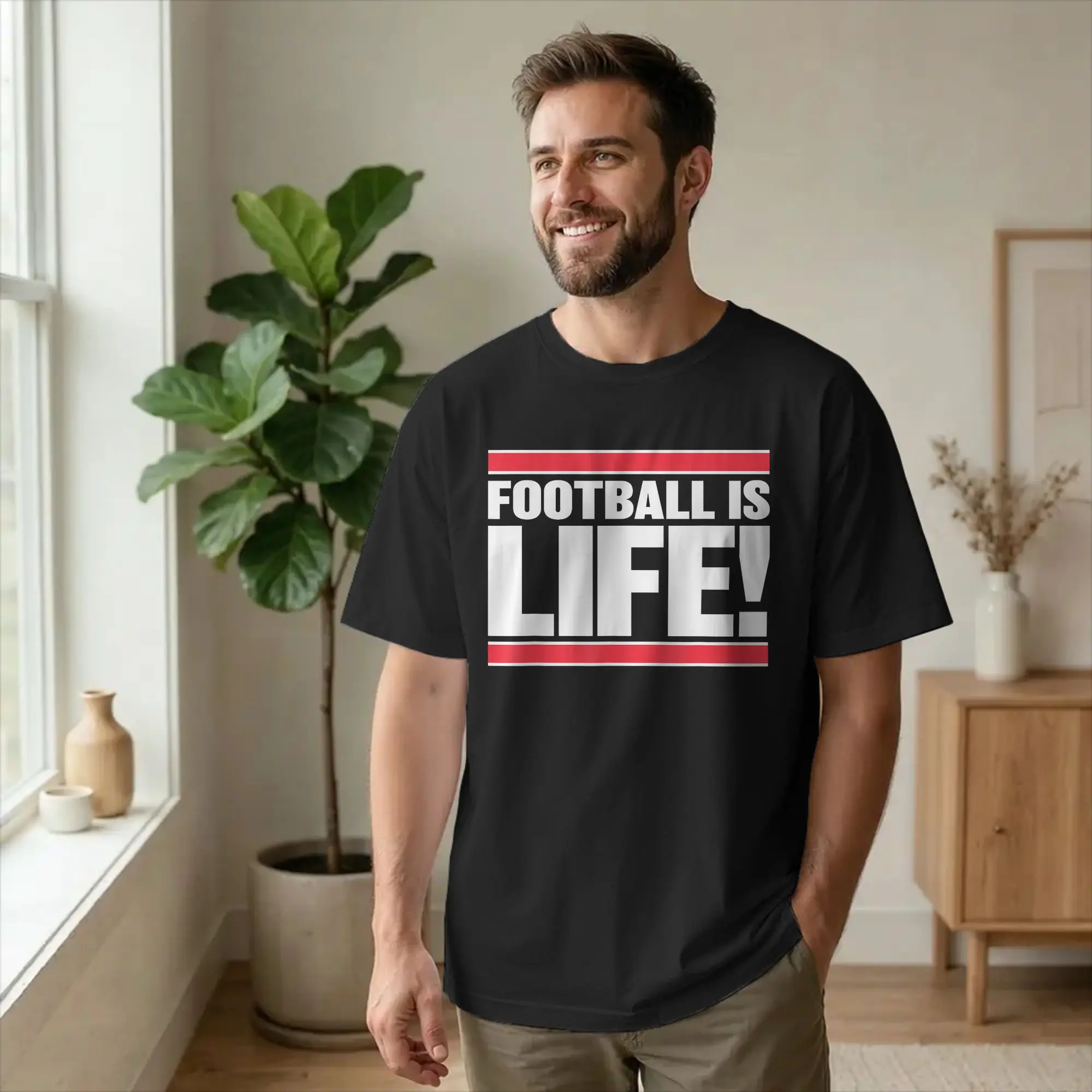 Teds Football is Life Lassos Men T Shirt TV Believe Vintage Tee Short Sleeve Crew Neck T-Shirts Pure Cotton 4XL 5XL 6XL Clothes