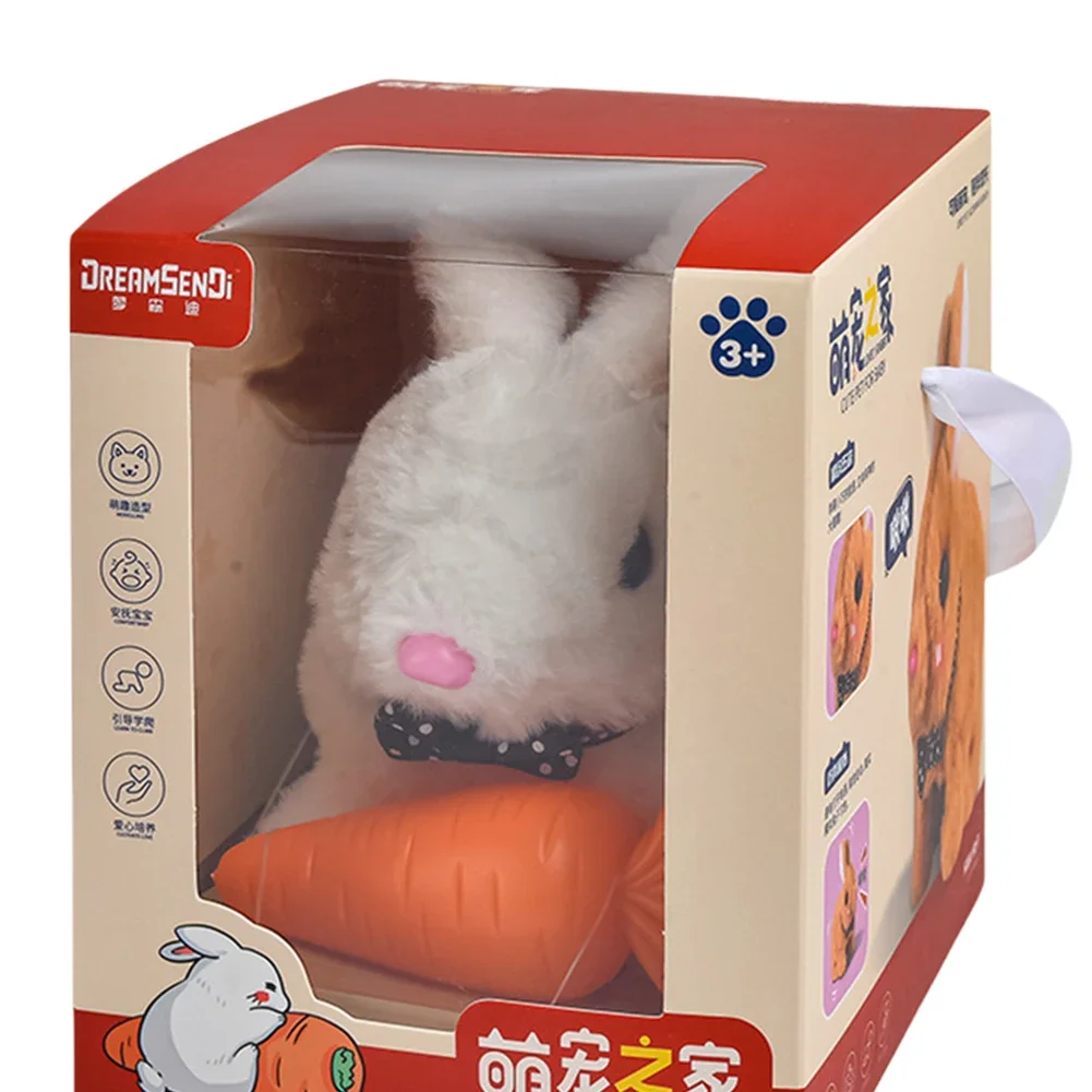 Cane robot elettronico Giocattolo realistico per cani atti come un vero cucciolo di peluche Cane di peluche a batteria per ragazze e ragazzi