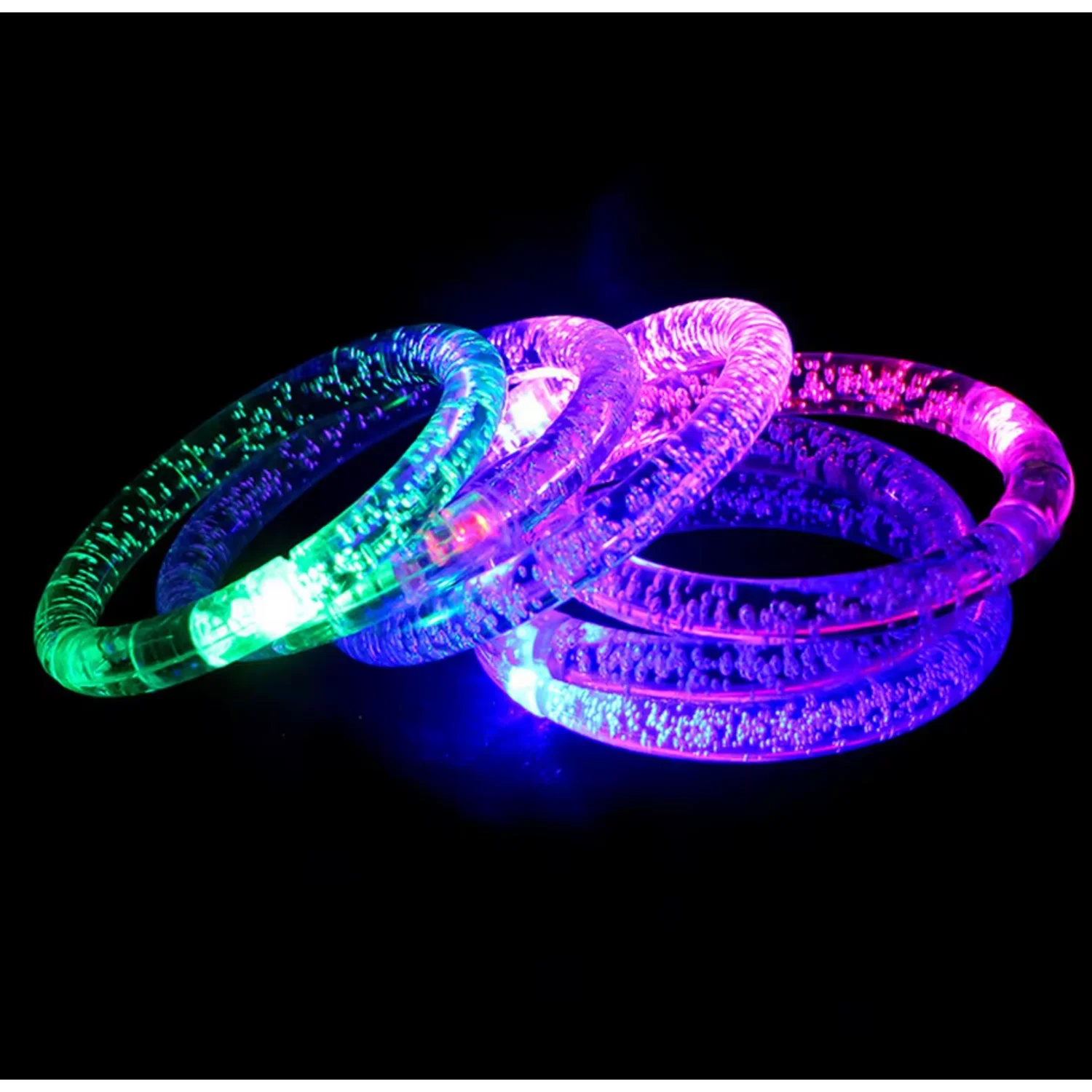2023 Nuovo stile che si illumina al buio Bracciale campione gratuito Braccialetti acrilici economici per feste al neon