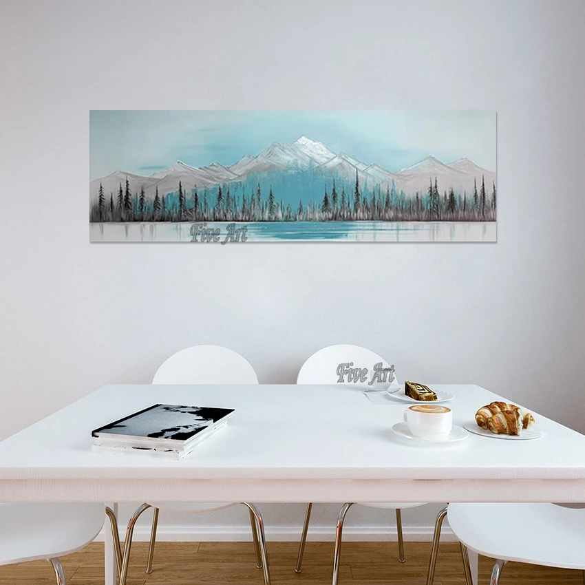 

Без рамы, красивая картина маслом с природными пейзажами, современные настенные гобелены, абстрактная художественная картина ручной работы, украшение для дома на холсте