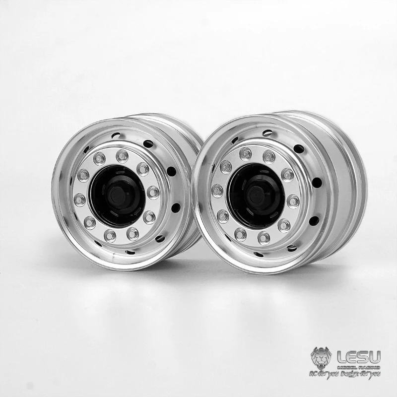 LESU Metal Wheel Wide Hub Hex Brake for Tamiyaya 1/14 Fh16 Fh12 RC Tractor Truck Hydraulic Dumper Remote Control TH15094