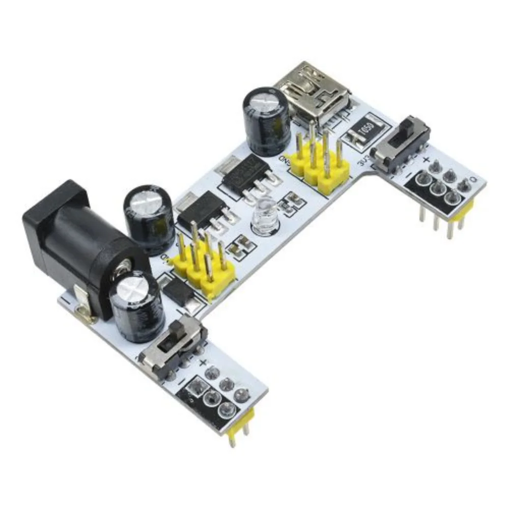 DC 3,3 V 5V Micro Mini USB MB102 módulo de placa de pruebas de 2 canales MB102 módulo de alimentación de placa de pruebas MB-102 placa de pan sin soldadura