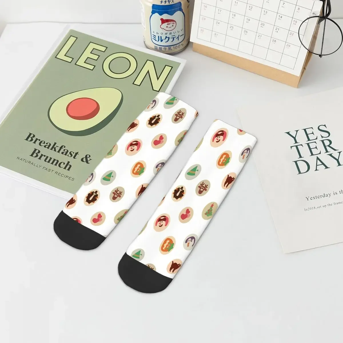 Holiday Cookies Cookie Ankle Socks Male Mens Women Winter Stockings Harajuku