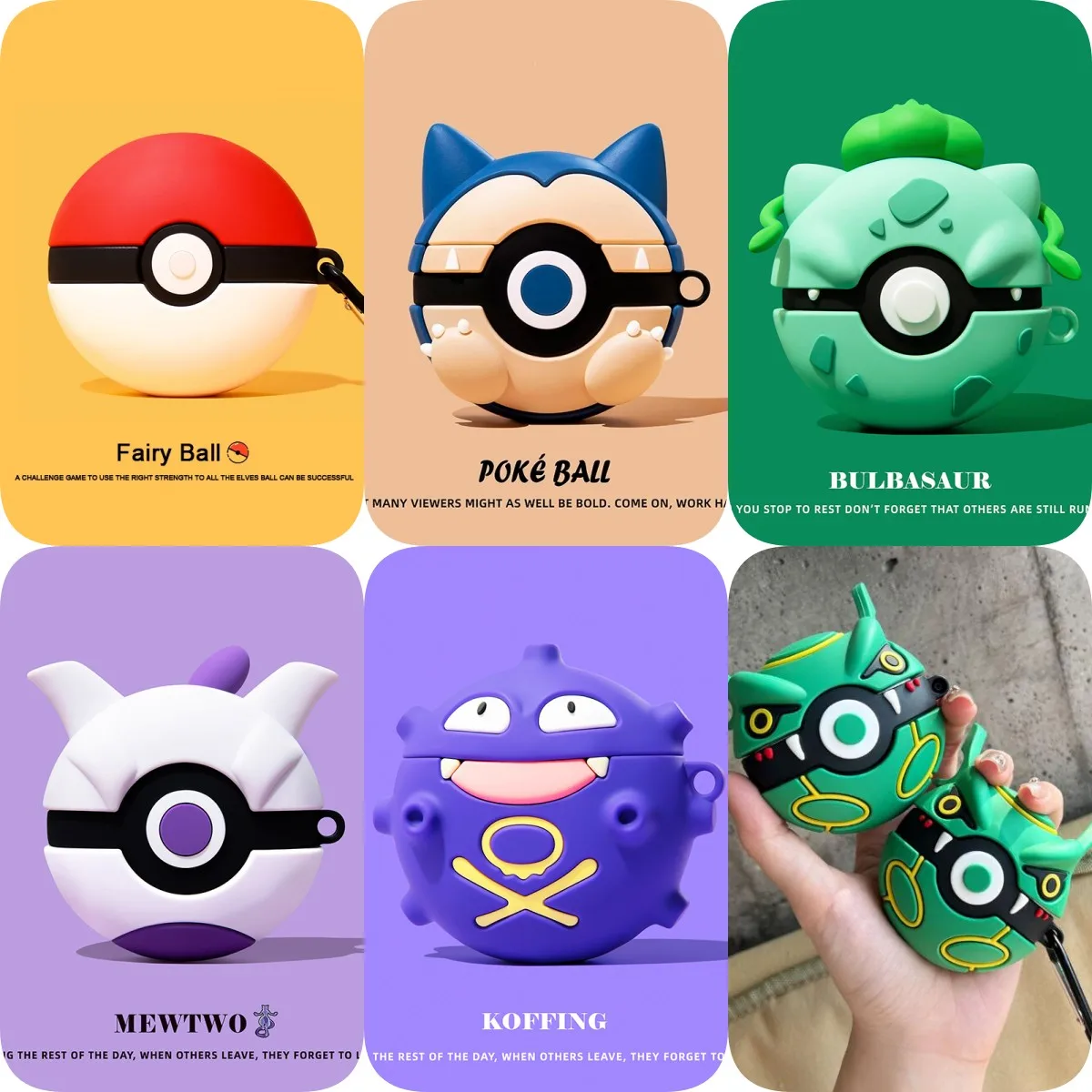 For Airpods 4 Case 2024,Poke Ball Shockproof Protective Earphone Silicone Anime Cover For Airpod 4 Case Boys Kids Girls Funda