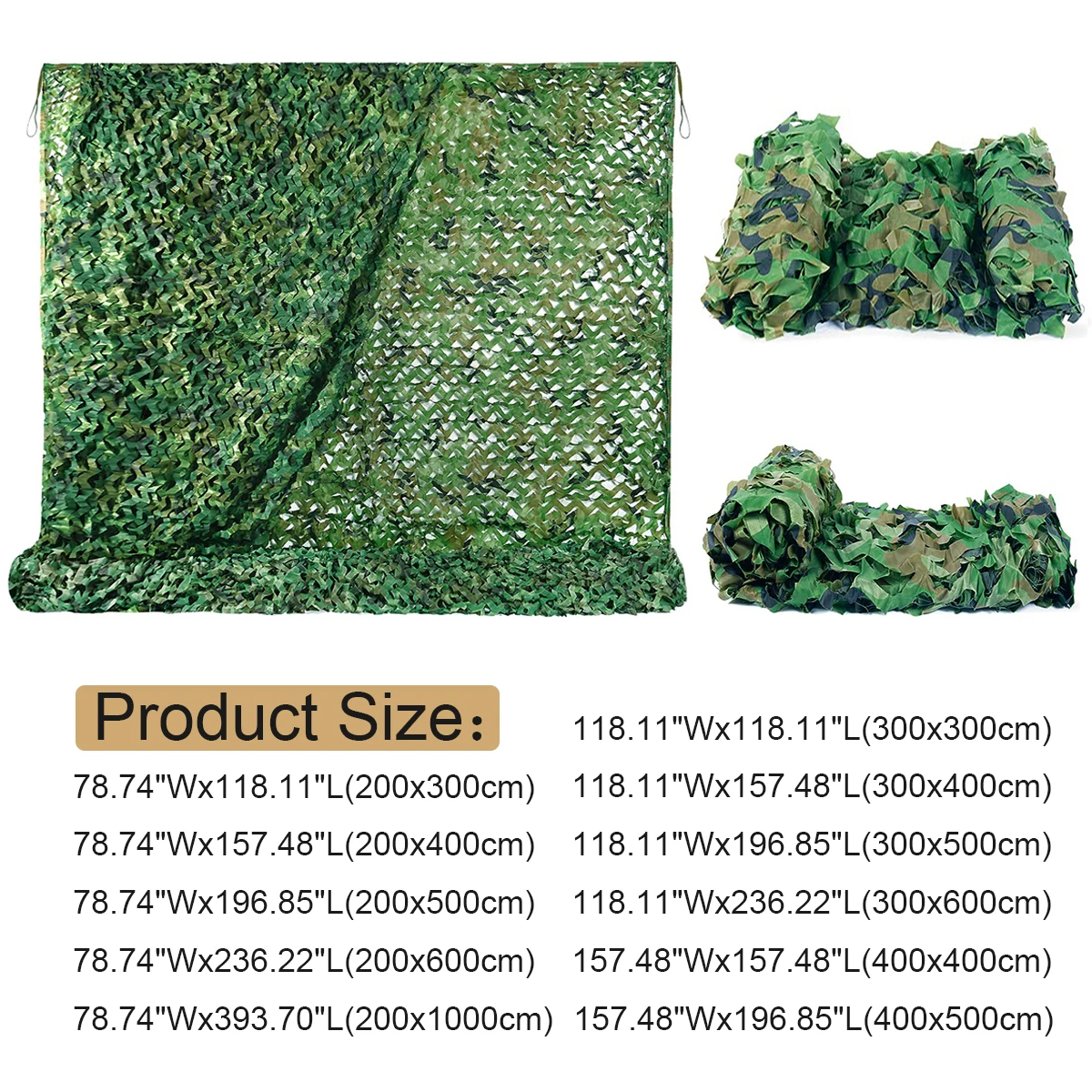 شبكة مموهة، لفة تمويه الغابة، شبكة إخفاء الصيد، مناسبة للتخييم والصيد وزينة الحفلات