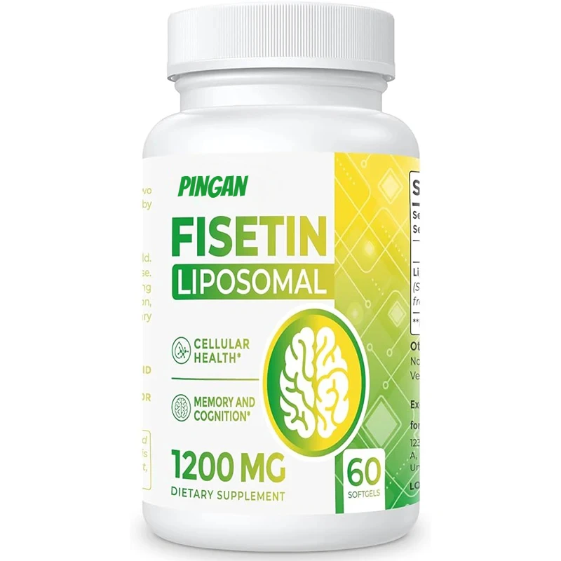 

Liposome Fisetin Supplement 98% Pure Fisetin Polyphenol Antioxidant Immune Health Aging Cognitive Support Non GMO