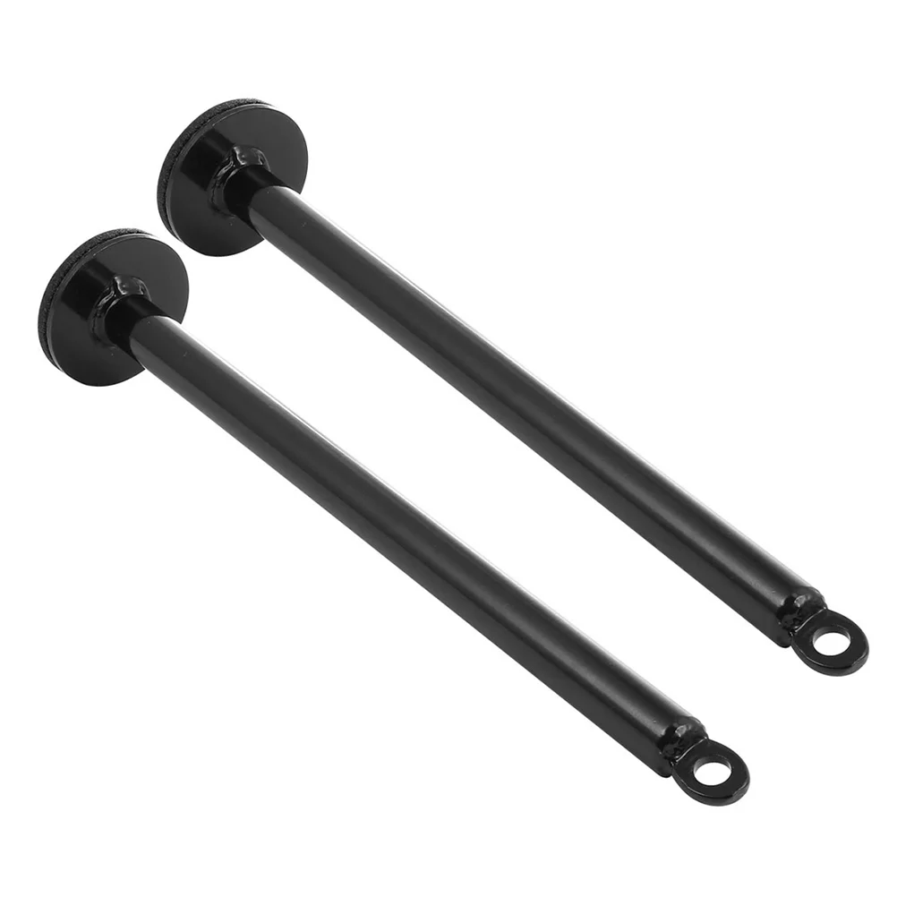 

2 Pcs Barbell Rack Fitness Tool Pulley Accessories Machine Equipment Gym Weight Plate Stand Rod Steel