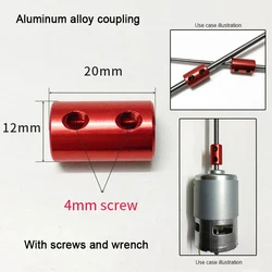 Aluminum alloy coupling model ship coupling reducer motor extension shaft accessory 2mm/3mm/3.17mm/4mm/5mm/6mm diameter for use