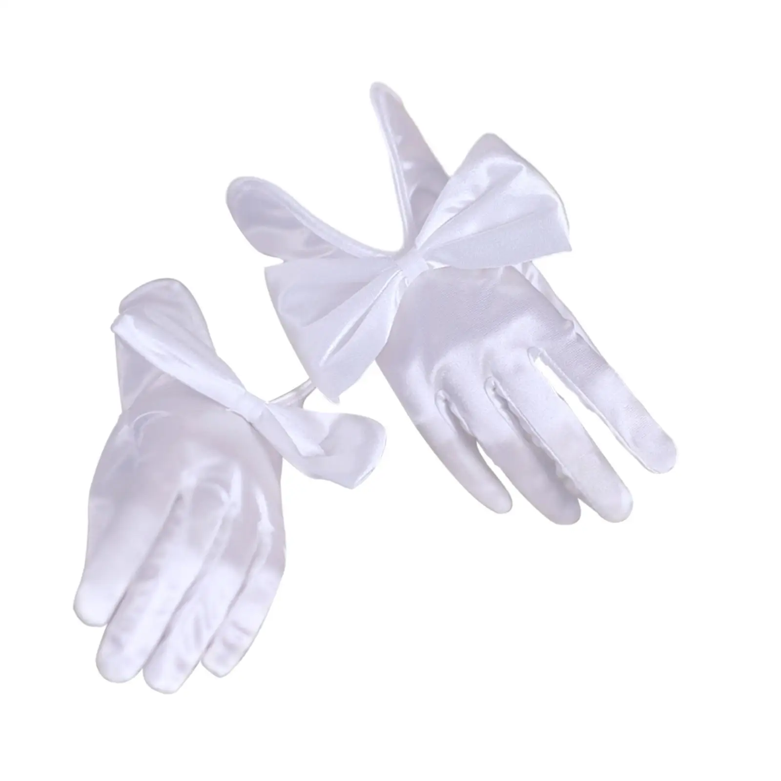 

Woman Bridal Wedding Gloves Brides Short Gloves Flexible Accessories Hand Wash Pull on Closure Lightweight for Tea Parties